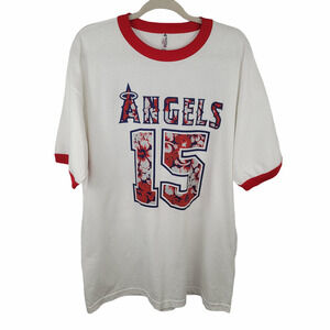 ANAHEIM Angels MLB Promo Ringer Tee Size XL